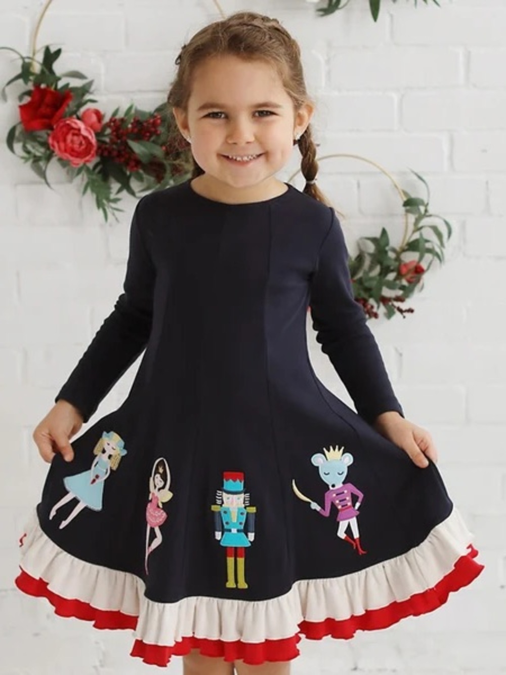 Lemon loves lime NUTCRACKER BALLET DRESS size 10 Pima cotton